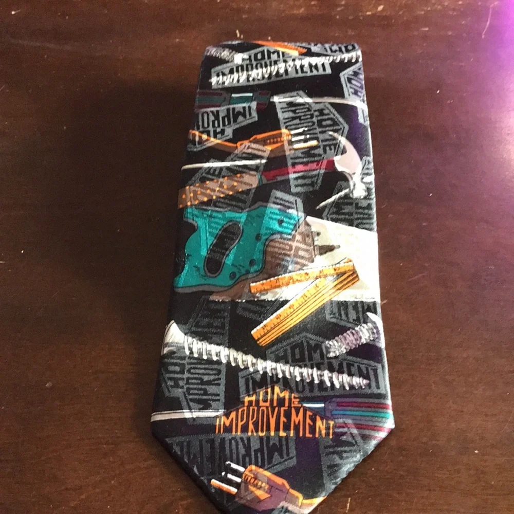 Vintage Tim the Toolman Taylor Home Improvement TV Show Tool Time Men’s Tie
